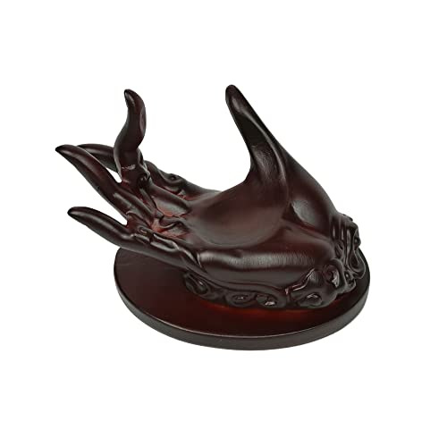 Hand Shape Crystal Ball Stand Sphere Display, Natural Healing Feng Shui Glass Orb Holder Base Statue Decoration, for 30mm-60mm Sphere - style: Hand Shape