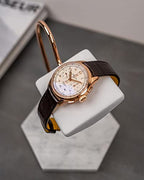 LYS&LYX Watch stand watch display stand watch holder watch Handcrafted watch holder (White/Rose/White) - color: white/rose/white