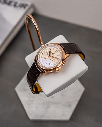 LYS&LYX Watch stand watch display stand watch holder watch Handcrafted watch holder (White/Rose/White) - color: white/rose/white