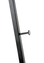 Displays2go Modern Floor Standing Easel, Portable, Aluminum, Two-Peice - Black (FOLDESLBK)