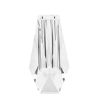 Kitcom Flower/Bud Crystal Vase Decorative Vases for Home, Wedding, Christmas, Outline Dimensions W2.4''xH6.3'', Clear with Gift Box - size: Medium
