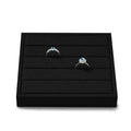 Oirlv Microfiber Velvet Ring Display Stand Small Ring Tray Modular Jewelry Storage & Display Tray - style: P13713