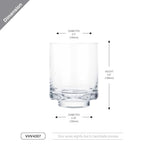 WGVI Clear Glass Pedestal Hurricane Candle Holder, 5.5" W, 6.6" H, Footed Decorative Vase for Pillar Candles, Elevated Cylinder Candleholder on a Riser Round Base, Home Décor, 1 Piece - size: 6.6"H