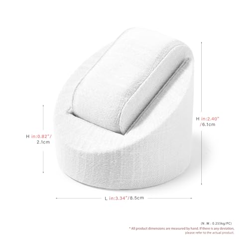 Linen Single Watch Stand Display Jewelry Watch Showcase Display Stand - color: Linen