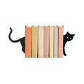 Metal Cat Bookends, Cute Decorative Book Ends for Shelves & Desktops, Heavy Duty Book Organizers, Perfect Cat Lover Gifts for Women Home Decor