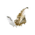 Signature Design by Ashley Darinsen Modern Metal Leaf Sculpture, Gold & Silver