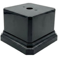 Premium Black Gloss Display Base – Weighted Square Pedestal for Trophies, Sculptures, 3D Prints, & Crafts – Heavy-Duty Riser Stand (3x3x2 inch) - size: 3x3x2 inch