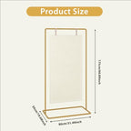 UDEAR Metal Wedding Sign Holder, Elegant Easel Stand Display Frame for Welcome Signs, Seating Charts, Floral Ceremony Decor, Birthday Party Signage, Gold