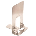 Creative Folding Stainless Steel Bookends,Sturdy and Rustproof,Book Ends, 2 Pieces Metal Bookend, Book Holders for Shelves, Desk Organizers, Book Dividers for Office, School, Bookstore, Home