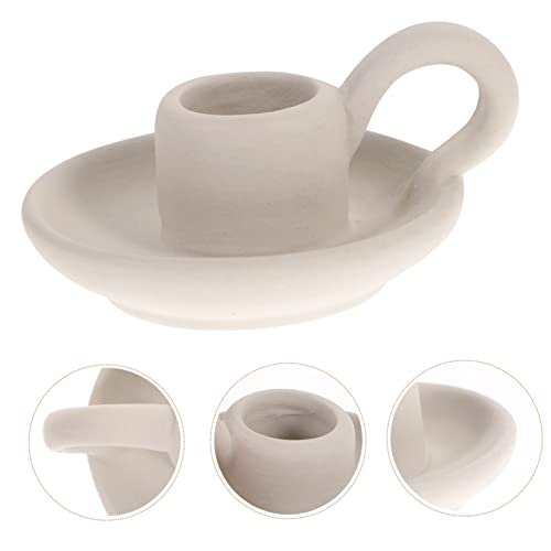 GARVALON 2pcs Stylish Decorative Candleholder Minimalist Ceramic Candle Stands for Home Decor Weddings and Events Elegant for Table Centerpieces