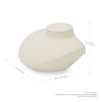 Microfiber Jewelry Bust Display Necklace Pendant Microfiber Jewelry Necklace Display Stand for Showcase(Beige) - color: Beige