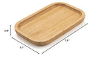 Bamboo Vanity Tray, Bathroom Counter Tray, Toilet Tank Tray, Bathroom Tray for Organizing and Home Decor, 7.9 x 5.1 x 0.8 inch - size: 7.9" x 5.1" x 0.8"