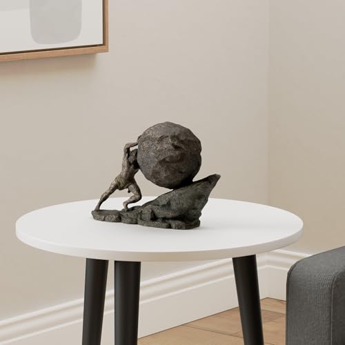 Veronese Design 8 1/8 Inch Sisyphus and The Eternal Boulder Cold Cast Resin Bronze Finish Statue Home Decor - color: Cold Cast Bronze Finish