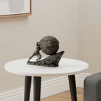 Veronese Design 8 1/8 Inch Sisyphus and The Eternal Boulder Cold Cast Resin Bronze Finish Statue Home Decor - color: Cold Cast Bronze Finish