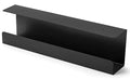 ZhiYo 16.5 Inch Sturdy Under Desk Cable Management Tray, Metal Cable Tray Under Desk, Black Table Management Basket, Wire Hider 1 Pack - size: 16.5in L - Screw-In