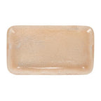 Creative Co-Op Matte Marbled Resin Tray, Blush Pink