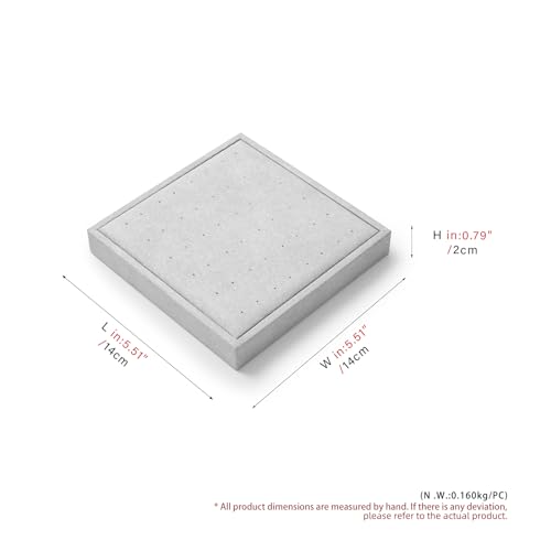 Oirlv Microfiber Jewelry Stud Earring tray Display Tray Interchangeable Modular Jewelry Tray - style: P13506