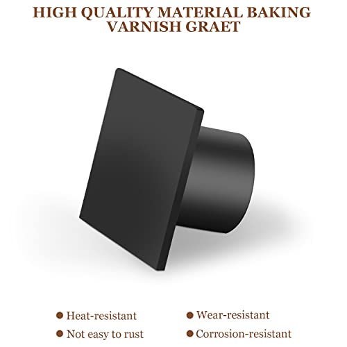 Gute Taper Candle Holder, Candle Holders for Pillar Candles, Matte Black Candlestick Holder Centerpieces for Home Decoration, Wedding Anniversary, Party, Housewarming Gifts,Set of 8,Square - color: Black-s-8pcs
