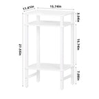 YUFAM Side Table End Table Tall Night Stand 3-Tier for Living Room Bedroom Bathroom Office Furniture White - color: White, size: 3 Tier