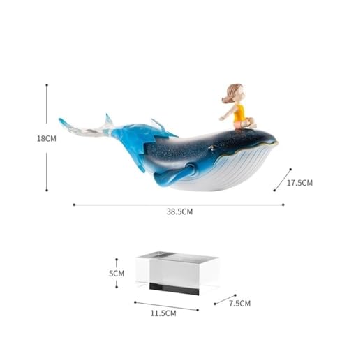 Decorations for Living Room, Modern Light Luxury Fish Shape Ornaments Resin Small Objects Creative Crafts Decoration