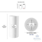 Royal Imports Flower Acrylic Vases Cylinders - Decorative Centerpiece Display for Home or Wedding - Non Breakable Plastic, 5X10 - White - size: 5"x10"
