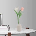 Vaguelly Ceramic Flower Vase Minimalist Aesthetic Vase for Home Decor Table Centerpiece for Living Room Bedroom Office and Special Events