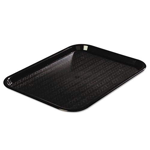 Carlisle FoodService Products CT121603 Café Standard Cafeteria / Fast Food Tray, 12" x 16", Black - color: Black