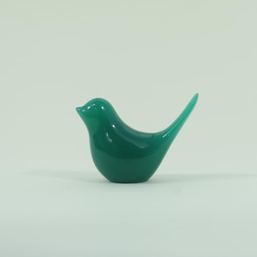 Birds Statues Home Decor Figurine - Modern Style Sculpture Decorative Ornaments for Living Room, Bedroom, Office Desktop, Cabinets - color: Green