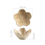Floral Vanity Tray - Ceramic Jewelry Organizer Dish for Rings Necklaces Wedding Gift Idea(camel) - color: camel