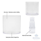Royal Imports Flower Acrylic Vases Cylinders - Decorative Centerpiece for Home or Wedding - Non Breakable Plastic, 1-Set of 3 Sizes: 4", 5", 6" - Clear - size: 4", 5", 6" - Set of 3