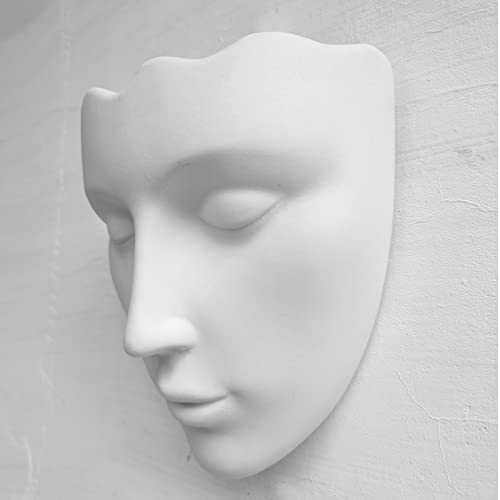 Ceramic White Face Vase, Drainage Hole, Modern Design, Suitable for Home, Office, Outdoor Decor - color: White-color