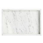 Juvale Large Marble Vanity Tray - Jewelry & Cosmetic Organizer with Drawer Organizer - Bathroom Display with Soap Tray - Home Accent Piece with Marble Decor - 11.7 x 7.7 x 1.1 in White (Pack of 2) - size: 11.7" x 7.7" x 1.1" (Pack of 2)