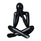 4X Unique Abstract Sculpture Figurine for Decor