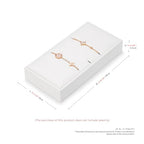 5 Slot PU Leather Bracelets Jewelry Stand Drawer Jewelry Organizer Tray Pendant Necklace Display Holder (White) - size: 0.98" x 6.3" x 3.15"