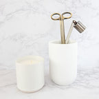 Airy Abode Candle Wick Trimmer and Candle Snuffer Accessory Set – Pick Your Color - color: Brushed Gold