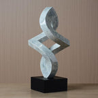 Modern Home Decor Abstract Arts Sculpture Table Bookshelf Decoration for Living Dining Room Bedroom Resin Statue 14.6inch