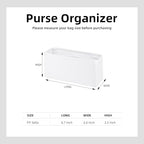 DGAZ Silk Purse Organizer Insert For Hermes Geta bags，Silky Smooth Bag Organizer，Luxury Handbag & Tote Shaper(Mushroom) - color: Mushroom