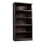 Sauder 5 Tier Book Shelf Wooden Bookcase Multipurpose Bookshelf for Home Office, Living Room, in Estate Black finish - color: Estate Black