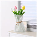 Kaitnax Glass Vases Irregular Shaped Flower Vase Art Decorative Flower Vase for Wedding, Dinning, Bookshelf, Home Decoration or Gift