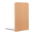 jojofuny Wooden Bookend Simple Small Book Stand 13x8cm Beech Wood Thickened Book Stopper for Desk Shelf Office Bookshelf Accessories