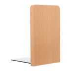 jojofuny Wooden Bookend Simple Small Book Stand 13x8cm Beech Wood Thickened Book Stopper for Desk Shelf Office Bookshelf Accessories