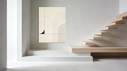 LKXGRRSFG The Power Of MinimalismMinimalist Canvas Print: Negative Space Simplified Shapes Abstract Wall Art for Modern Home27.5x41.3in Unframed - color: Unframed, size: 27.5x41.3in