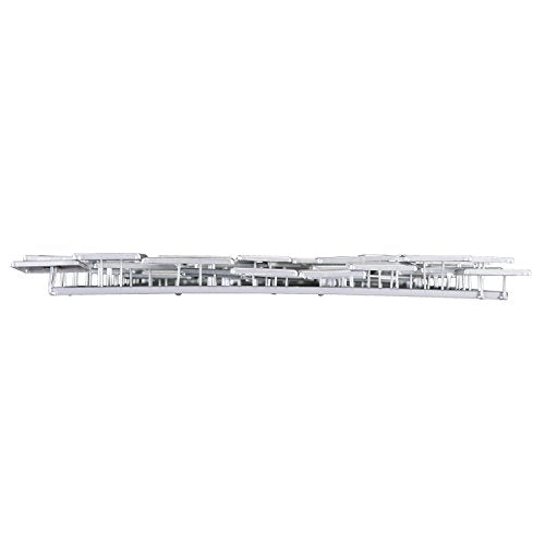 SEI Furniture Wavson Wall Sculpture, Geometric 3D Design, Unique Mounting Wall Art, Silver, 47.00" x 2.25"