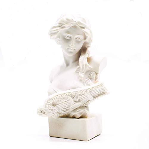 Resin Bust Statue 2.95 Inch Plaster Figurines Mini Home Decoration Sculpture White for Art Hobbyist-Artemis, Home Decoration - size: Artemis