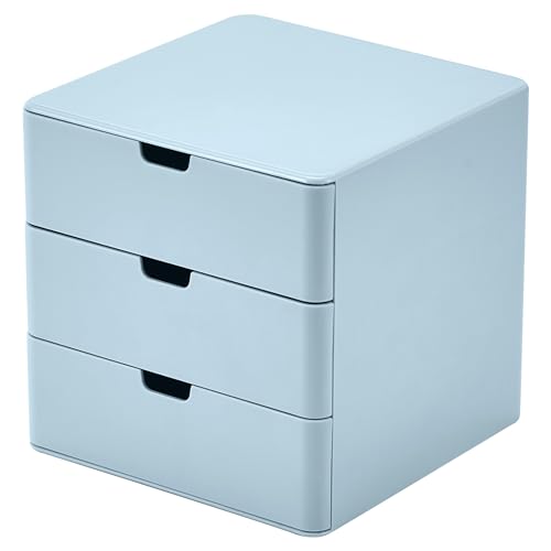 3-Drawer Vanity Organizer, Compact Storage Organization Drawers Blue - color: Blue