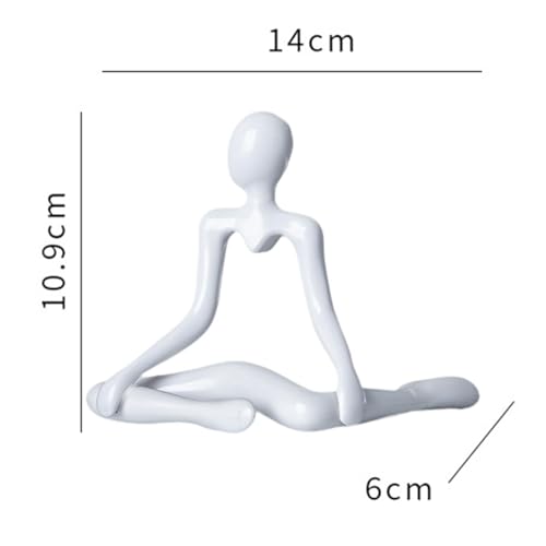 Baoblaze Abstract Thinker Creative Sculpture Figurine Unique Decorative Ornament for Bedroom Entrance Housewarming Gift Desktop