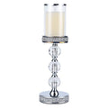 Pillar Candle Holders, Candle Holder for Pillar Candle, Candlesticks Holder for Coffee Dining Table,Wedding, Home Ceterpieces, Home Decor CH00XL - size: 3 crystal balls