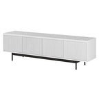 Henn&Hart Whitman, 70'' Rectangular TV Stand, White - color: White, size: 70'' Rectangular TV Stand