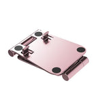 Cell Phone Stand for Desk Phone Holder Foldable Portable Adjustable Cradle Dock Compatible with iPhone 17 16 15 14 13 Pro Max, iPhone 12 11 Plus SE XS XR 8 7, Office Desk Travel Accessories, Pink - color: Pink