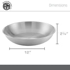 American Metalcraft SEA12 Aluminum Seafood Tray, Silver, 75-oz., 12-Inch